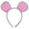 Mouse Costume Accessory Set - Grey and Pink Ears Headband, Bow Tie and Tail Accessories Set for Rat Costume for Toddlers and Kids